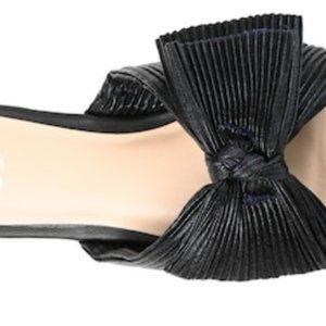 Black Tie Silk Bow Flats